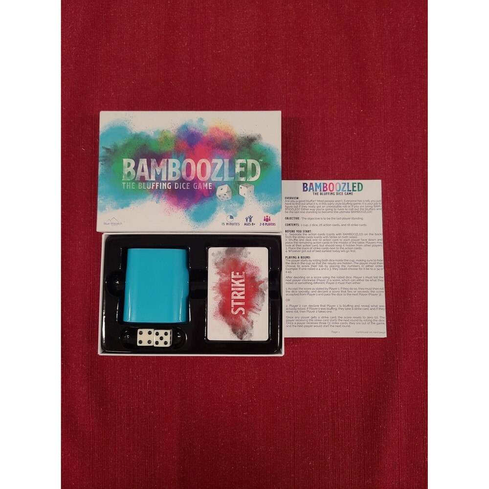 Bamboozled The Bluffing Dice Game 2019 Blue Wasatch Games